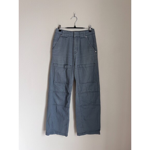 BDG Pants - BDG Chuck Wide Leg Cargo Pant in Gray Blue Size 24